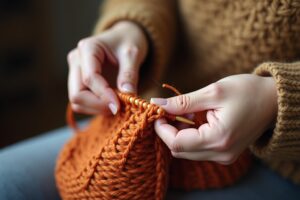 Rechte Maschen stricken lernen